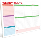 Weekly Planner Notepad, Weekly To Do List Notepad, Tear Off Undated Weekly by Hadigu