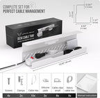 Under Desk Cable Management Tray no Drill – Wire Management - Image 6