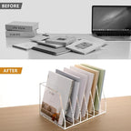 SANRUI Acrylic File Organizer, Compact Desk Organizer - Image 7