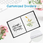 Binder Dividers for 3 Ring Binder, 1/5 Cut Tabs, Letter Size, Blank Write On - Image 6