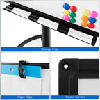 Goplus 40” x 26” Rolling Whiteboard, Height Adjustable Magnetic Dry Erase Board - Image 6