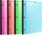 MAKHISTORY 1 Inch Telescoping 3 Ring Binder-4PCS, Flexible Binder by MAKHISTORY