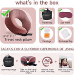SPRFUFLY Super Soft Travel Pillow, 100% Memory Airplane Pillow - Image 5