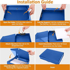 HUA JIE A4 Storage File Boxes Plastic Archives Cases - Image 8