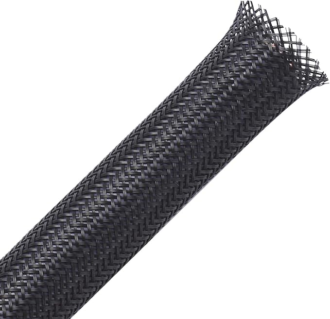 100ft - 1/8 inch PET Expandable Braided Sleeving – Black – Alex Tech Braided by AlexTech