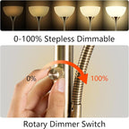 Floor Lamp, Dimmable Standing lamp, Stepless Dimming Brightness, Included 9W - Image 2