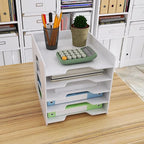 Natwind 5-Tier Desk Organizer, File Organizer, File Paper Organizer - Image 3
