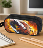 AnySmic Football Pencil Case for Boys and Girls, Sports Large Capacity Pencil - Image 4
