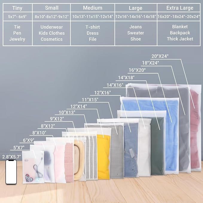 Svaldo Frosted Poly Plastic Bags - Image 7