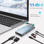 USB C HUB, USB C Adapter 11 in 1 Dongle - Image 2