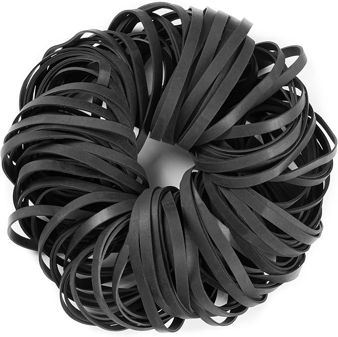 AMUU Rubber Bands Black Size #64 About 0.5 lb 110 Pcs Tactical Rubber Bands by AMUU
