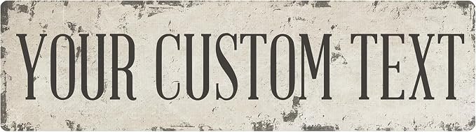 Rustic Custom Metal Signs by TheSignShoppe