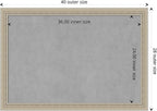 Amanti Art Silver Framed Magnetic Board 28x40 Large Vision Board - Image 4