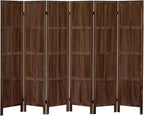 Leesinwing Wood Room Divider 6 Panel Folding Privacy Screen, Classic 5.6Ft - Image 6