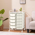 GOFLAME 15-Drawer Rolling Storage Cart, Craft Storage Cart - Image 9