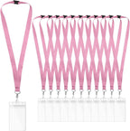 24-Pack Pink Breakaway Lanyards by WEZEBEL