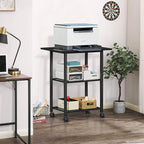 Lerliuo 3-Tier Printer Stand, Industrial Mobile Printer Table - Image 6