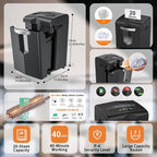 Bonsaii Shredder, 20 Sheets, Operates Continuously - Image 2