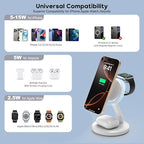 Charging Station for Apple Magnetic Wireless iPhone Mag-Safe Charger, 15W 3in1 - Image 7