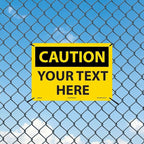 Custom OSHA Style Caution Sign 10" x 14" Aluminum Sign, Customizable "Your Text - Image 3