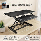 JOY worker Standing Desk Converter, Desktop Workstation Riser - Image 2