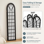 Aletheiawu Room Divider and Folding Privacy Screen, 6 Panel Japanese Shoji - Image 5