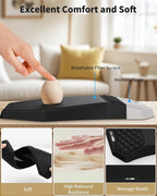 Ergonomic Mouse Pad and Keyboard Wrist Rest Support Set, Massage Design Mousepad - Image 3