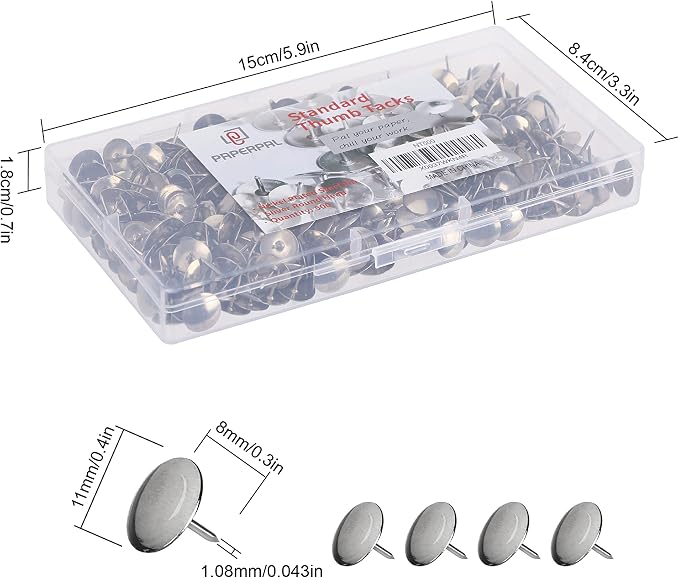 PAPERPAL 500 Standard Thumbtacks - Image 2