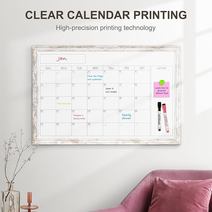 Monthly Dry Erase Calendar Whiteboard - Image 3