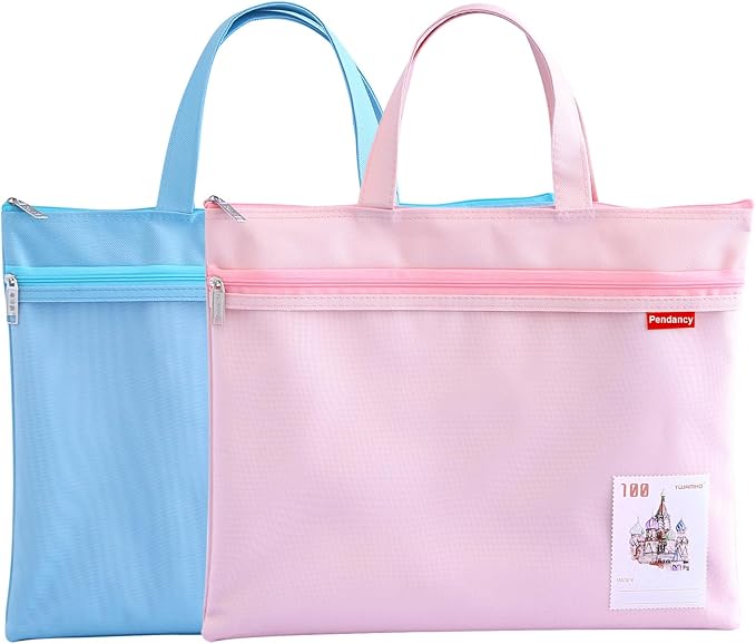 Pendancy Mesh Zipper Pouch 11x13.7 in, A4 Size Foldable Document Storage by Pendancy