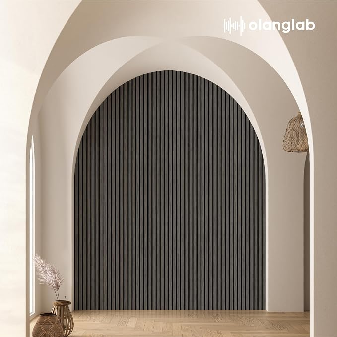 Olanglab Wood Slat Wall Panels 4 Pack, Wooden Acoustic Wall Panels, 94.5"x12.6" - Image 6