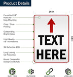 Custom Arrow, Custom Directional Sign, Up Arrow, 36x48 Inches, Reflective - Image 6