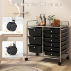 LDAILY 9 Drawer Rolling Storage Cart, Rolling Cart - Image 6