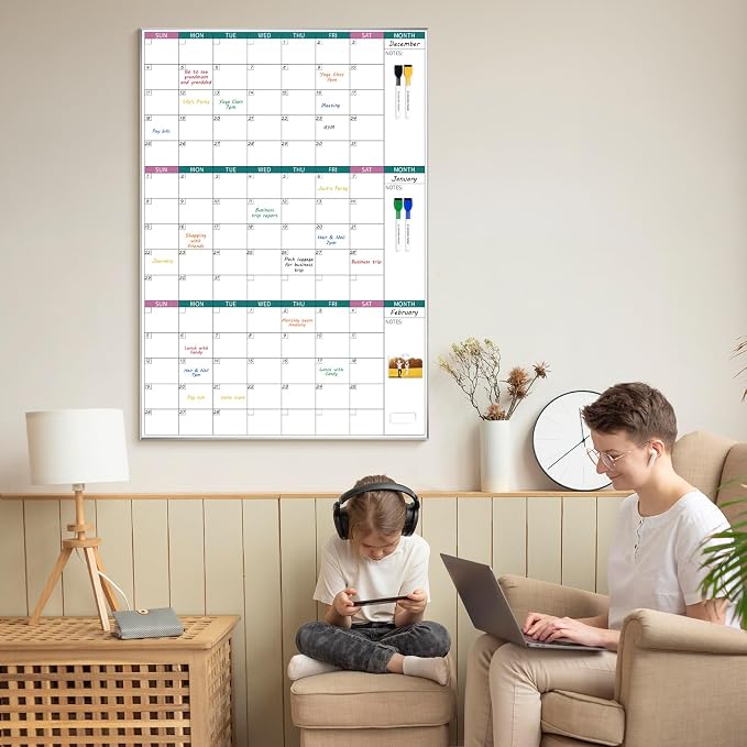 ARCOBIS 3-Month Dry Erase Calendar - Image 4
