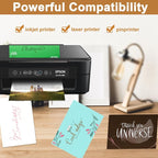 Silunkia 100 Sheets Coffee Shimmer Cardstock 8.5 x 11 Greeting Cards, - Image 5