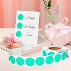 1 Inch Round Color Coding Labels, 1000 Dots Per Roll Aqua Color Coded Dot - Image 5