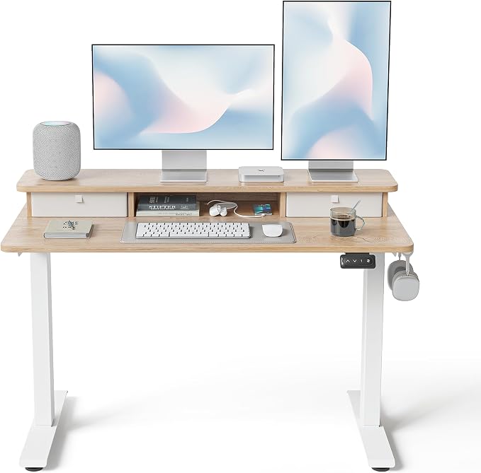 FEZIBO 48 x 24 Inch Height Adjustable Electric Standing Desk by FEZIBO