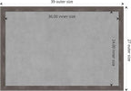 Amanti Art Grey Framed Magnetic Board 27x39 Large Vision Board - Image 4
