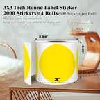 3 Inch Round Colored Dot Stickers, 4 Rolls in Dispenser Box - Image 2