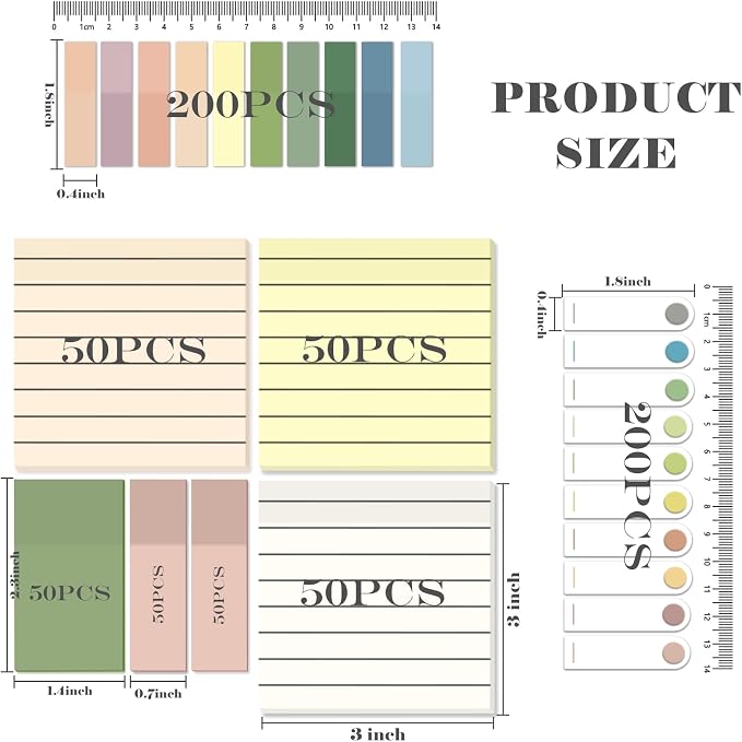 BAYTORY 700 Sheets Transparent Sticky Notes - Image 2