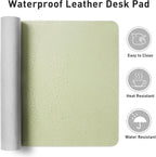 Aothia Leather Desk Pad Protector, Office Mat, Large Mouse Pad, Non-Slip PU - Image 5