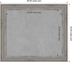 Amanti Art Grey Framed Magnetic Board 25x29 Medium Vision Board - Image 4