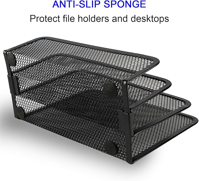 Anumit Desk Mail Organizer, File Holder Letter Sorter - Image 4