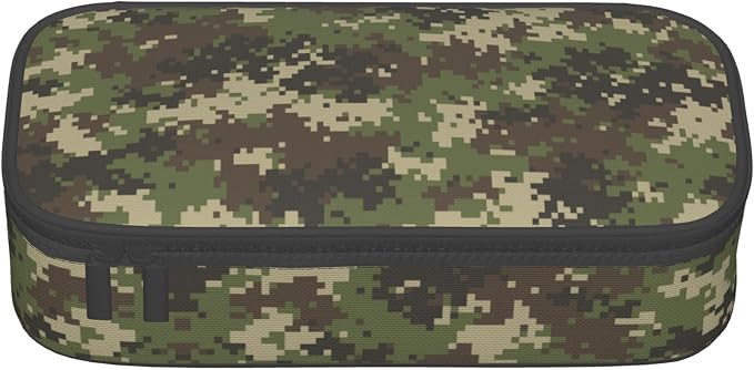 YIJIUWKIS Camo Pencil Case for Kids Boys Girls, Big Capacity Green Pencil Pouch - Image 6