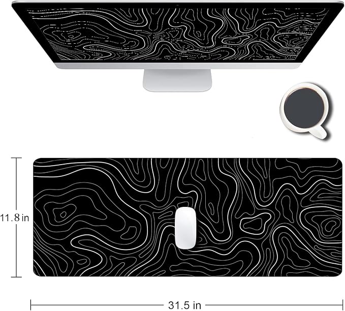 Armanza Large Mouse Pad, Extended XL Gaming Mousepad, Non-Slip Rubber Base - Image 2