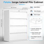 Pataku 4 Drawer File Cabinet - Image 3