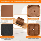 shouwuhho 18 Pack Furniture Risers Adjustable Bed Risers Heavy Duty Lifts - Image 3