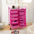 DORTALA 15-Drawer Rolling Storage Cart - Image 2
