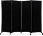 Upgrade Version Room Partition and Divider, Freestanding Rolling Dividers by StrongBird