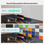 Amantech 12 Pack Acoustic Panels Self Adhesive Sound Proof Foam, High Density - Image 3